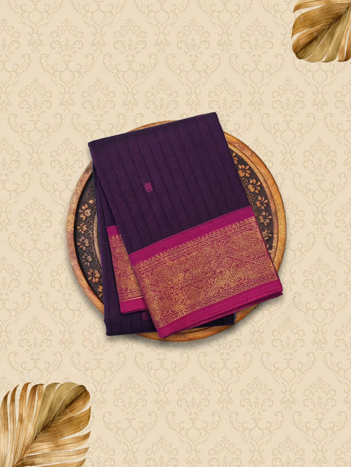 KKR Violet Pink Saree