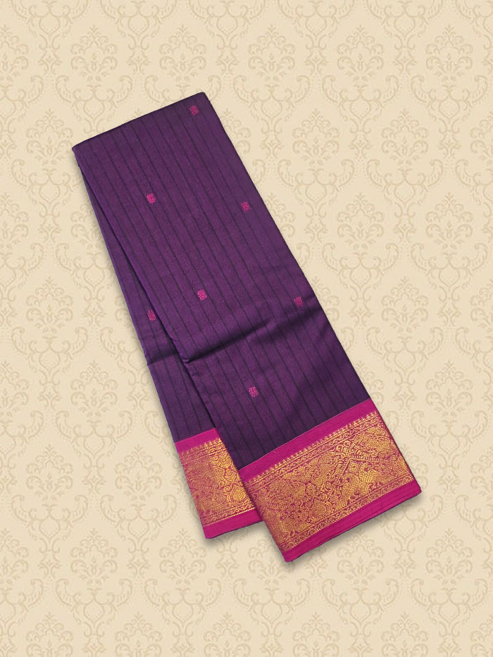KKR Violet Pink Saree