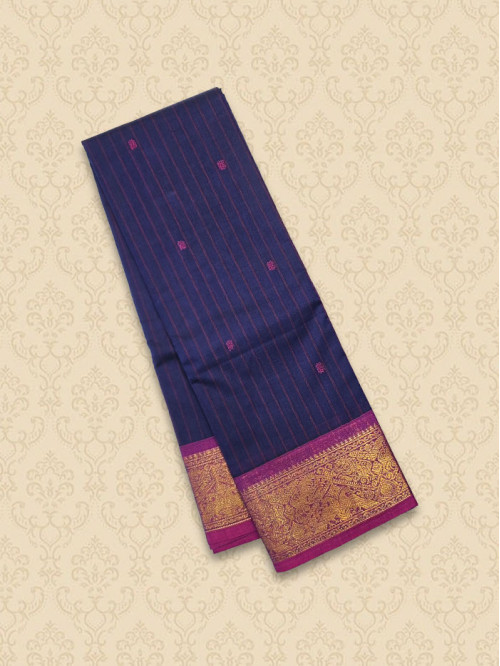 KKR Blue Pink Saree