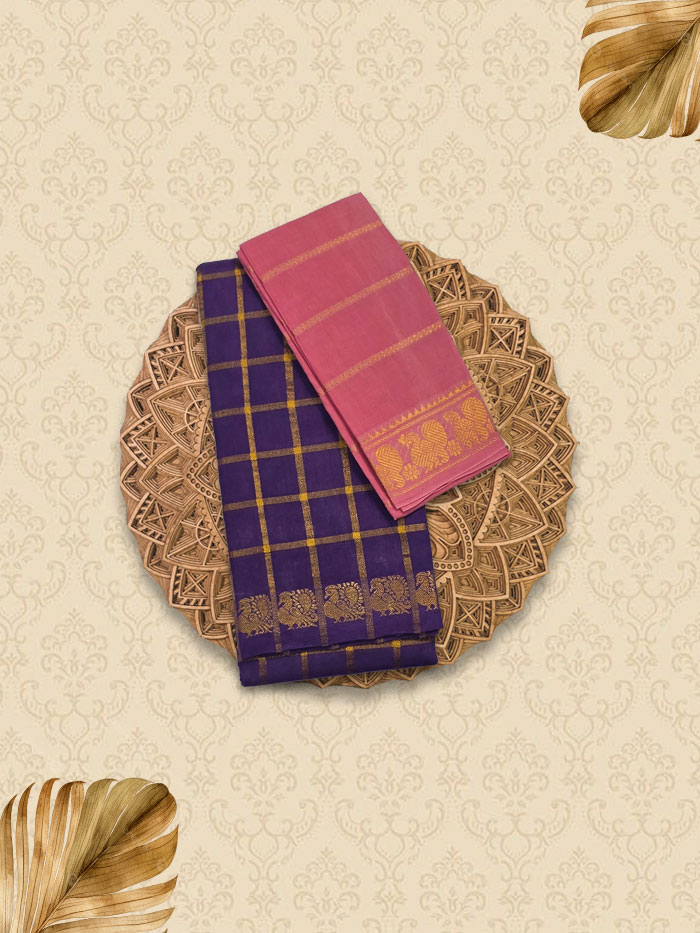 SPK MAYIL PURPLE PINK SAREE