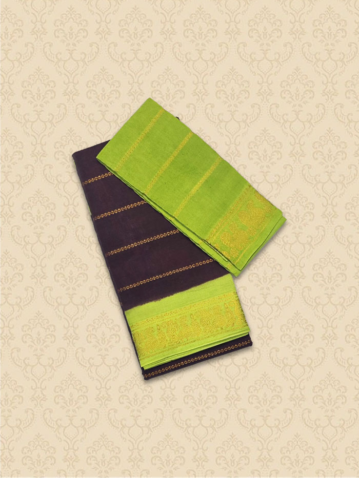 SVL Kayal Coffee Neon Saree