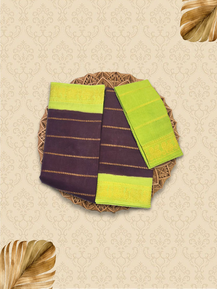 SVL Kayal Coffee Neon Saree