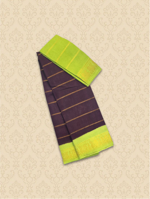 SVL Kayal Coffee Neon Saree