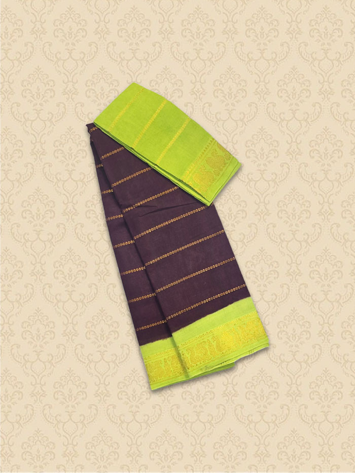 SVL Kayal Coffee Neon Saree