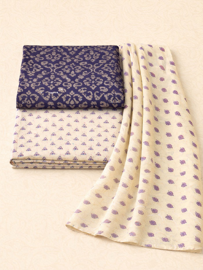TSM Ink Blue Salwar Materials