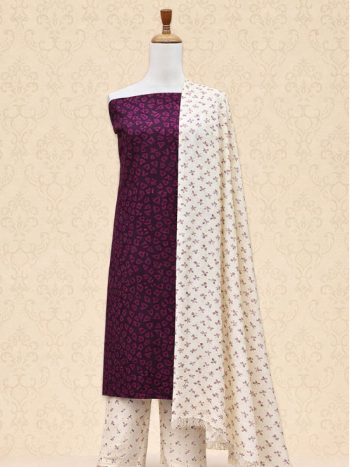 TSM Dark Purple Salwar Materials