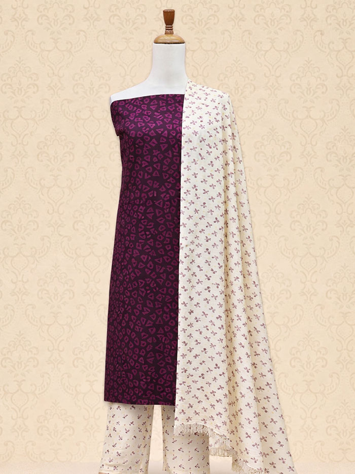 TSM Dark Purple Salwar Materials