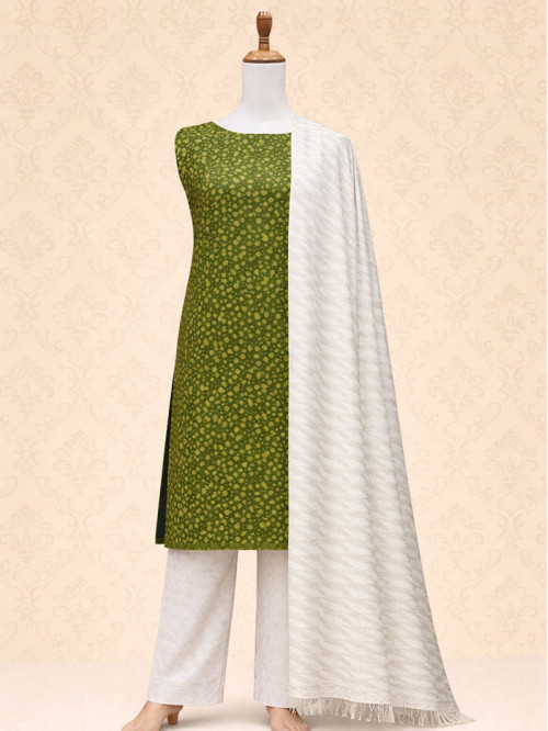 TSM Green Salwar Materials