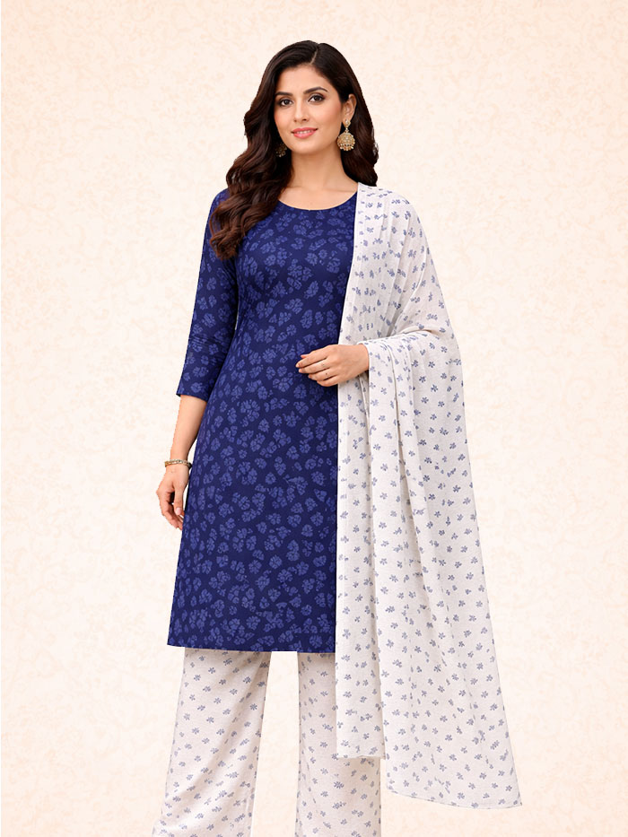 TSM Blue Salwar Materials