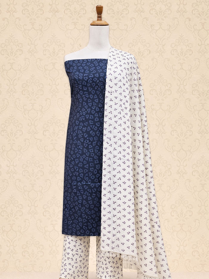 TSM Blue Salwar Materials
