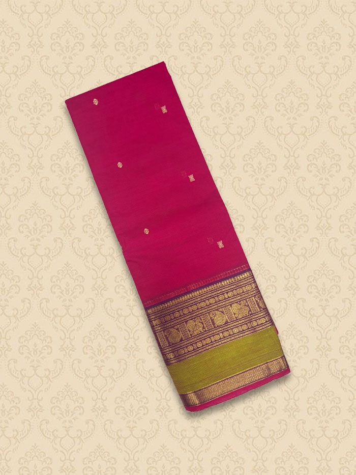 KRP Classic Magentha Green Sarees