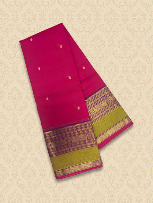 KRP Classic Magentha Green Sarees