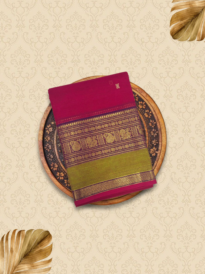 KRP Classic Magentha Green Sarees