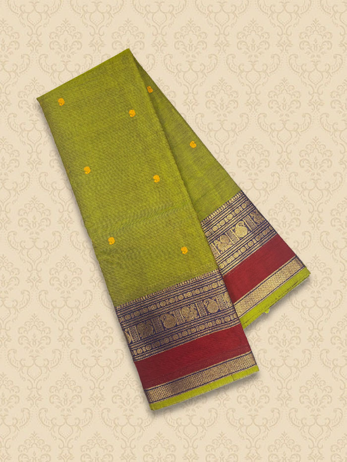 KRP Mehandhi Green Sarees