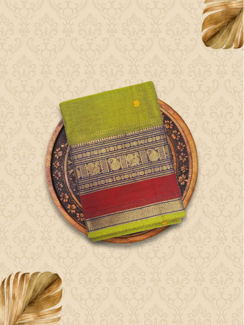 KRP Mehandhi Green Sarees