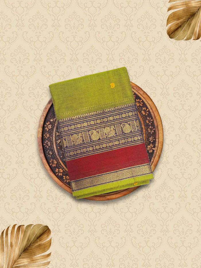 KRP Mehandhi Green Sarees