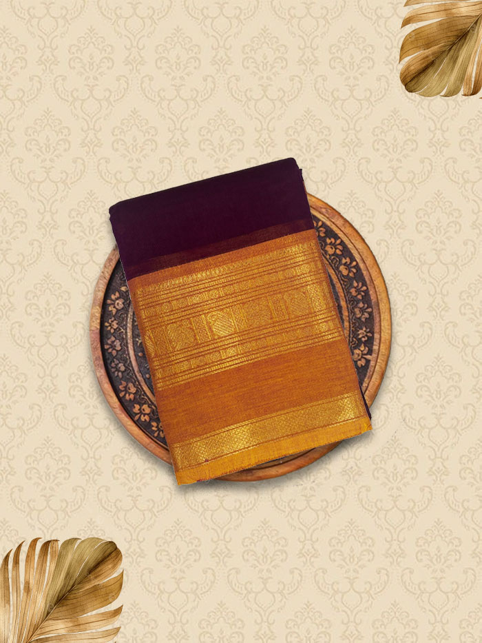 KRP Royal Maroon Sarees