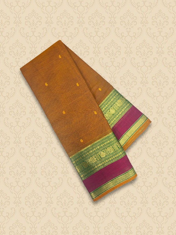 KRP Wooden Brown Sarees