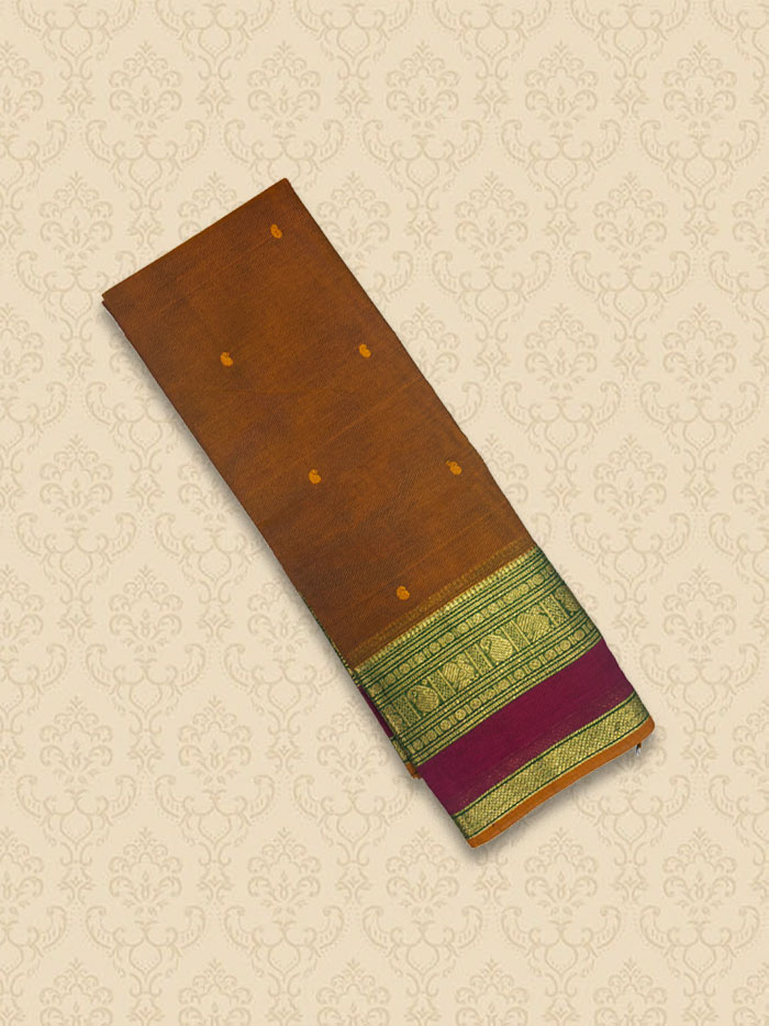 KRP Wooden Brown Sarees