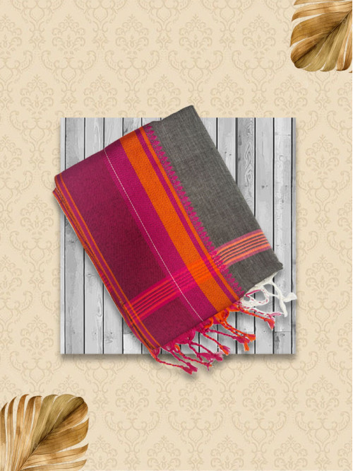 KDHL Misty Grey Pink Sarees