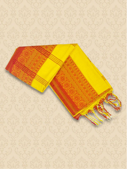 KDHL Red Yellow Sarees
