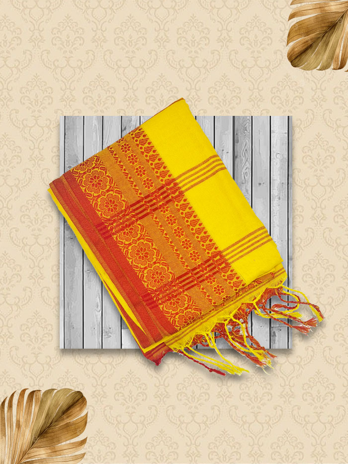 KDHL Red Yellow Sarees