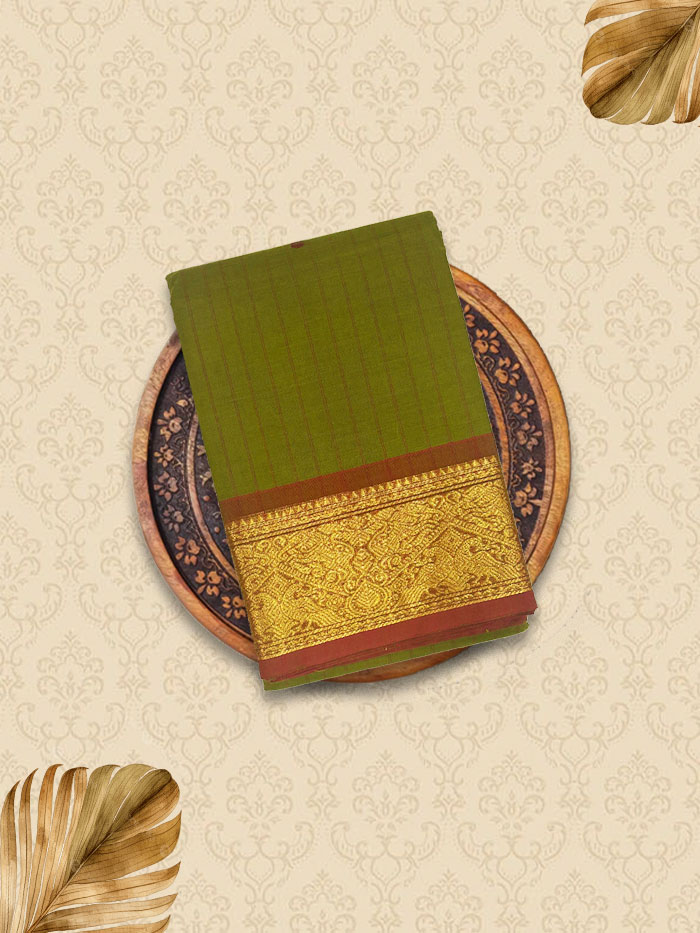 KKC Grass Green Sarees