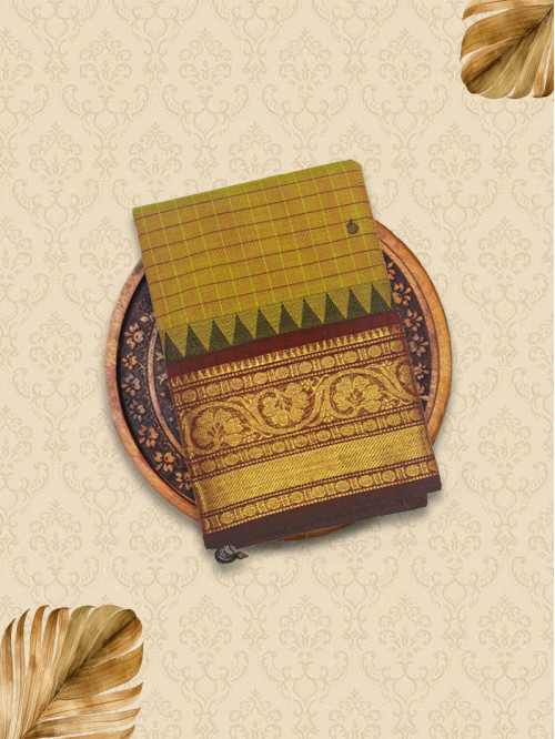 KKC Mehandhi Green Sarees