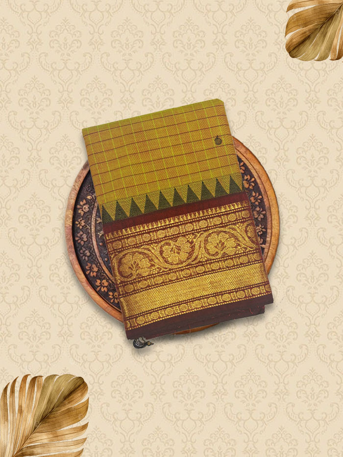 KKC Mehandhi Green Sarees