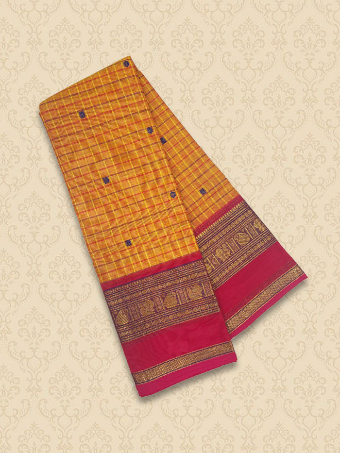 KKC Rustorange Sarees
