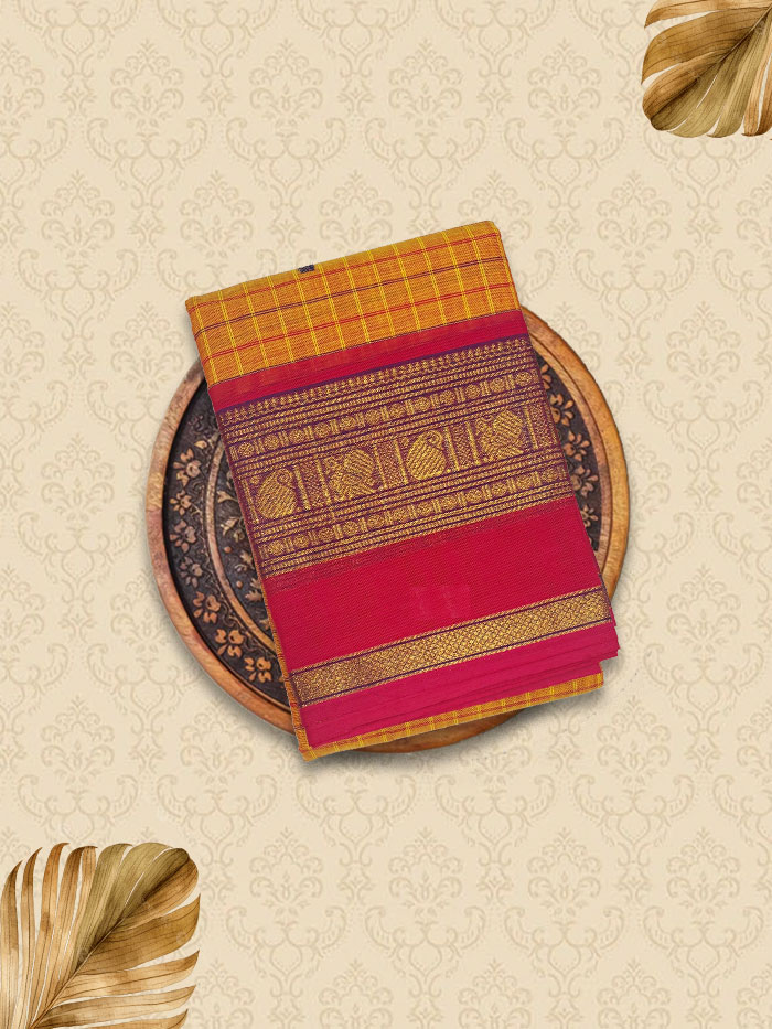 KKC Rustorange Sarees