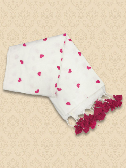 KDHE Red White Sarees