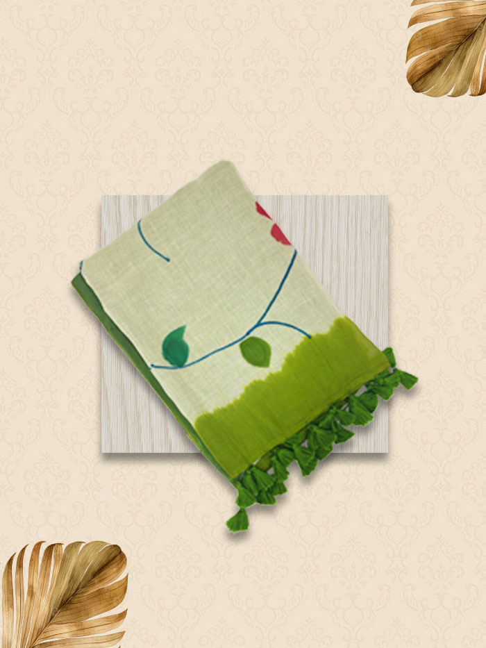MMHP Algae Green Sarees
