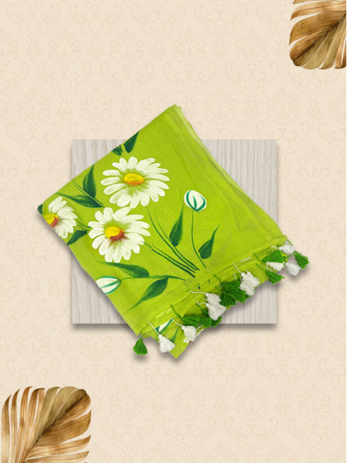 MMHP Neon Green Sarees