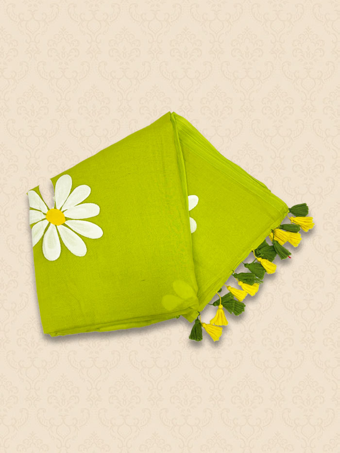 MMHP Neon Green Sarees 2
