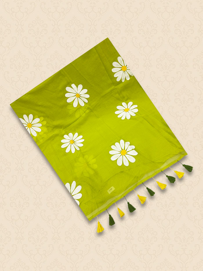 MMHP Neon Green Sarees 2