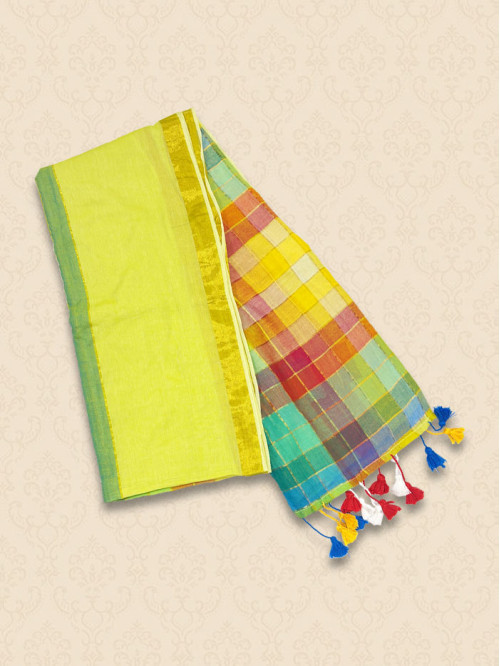 MMRB Lemon Yellow Sarees