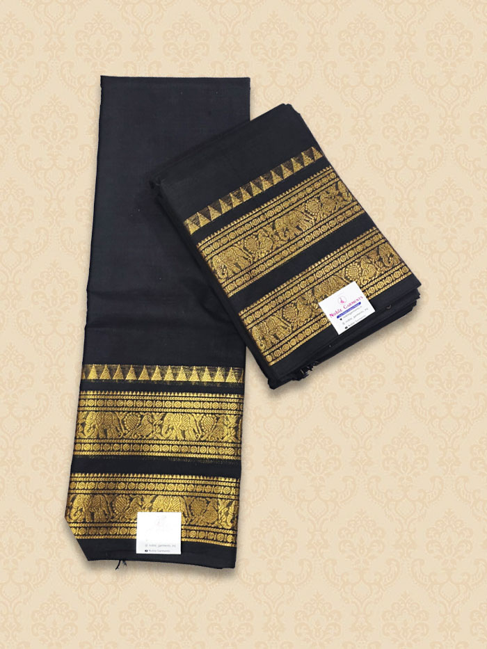 CYA BLACK SAREE