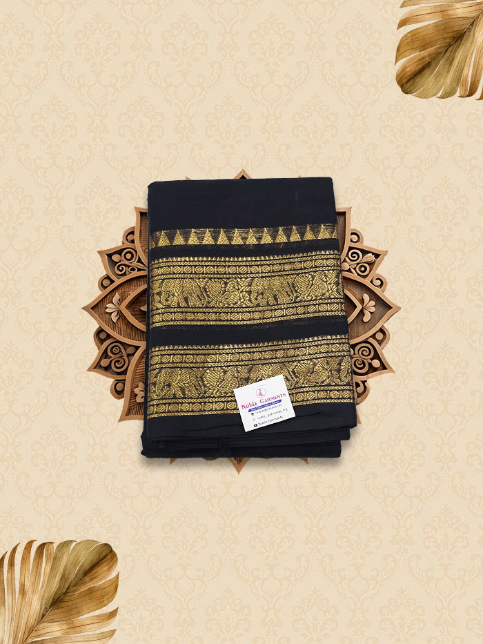 CYA BLACK SAREE