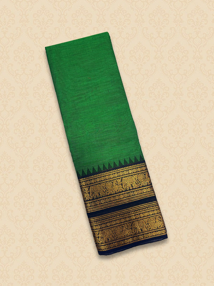 CYA Forest Green Saree