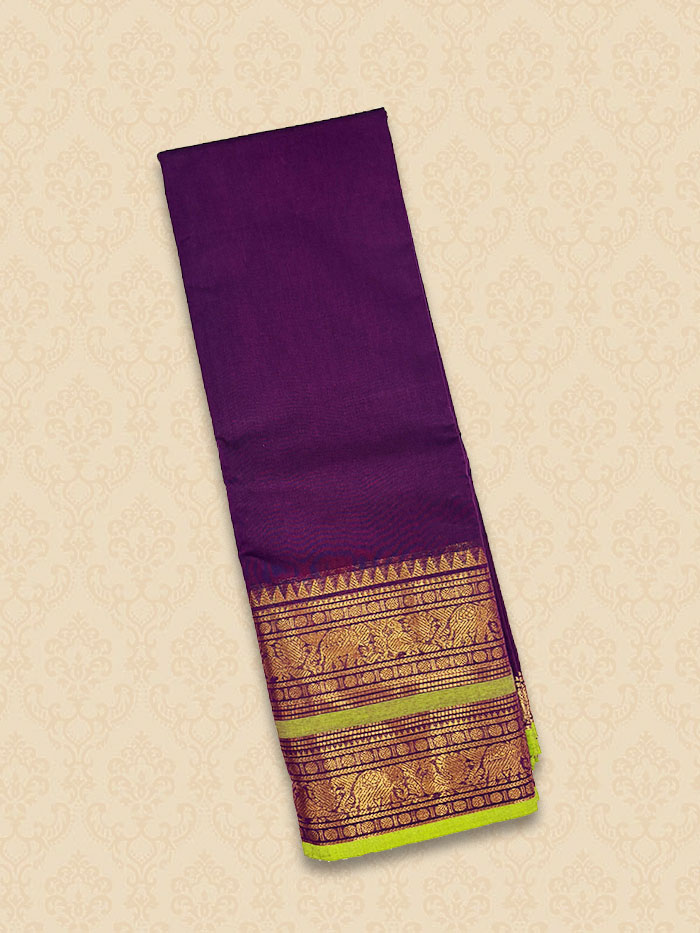 CYA French Violet Saree