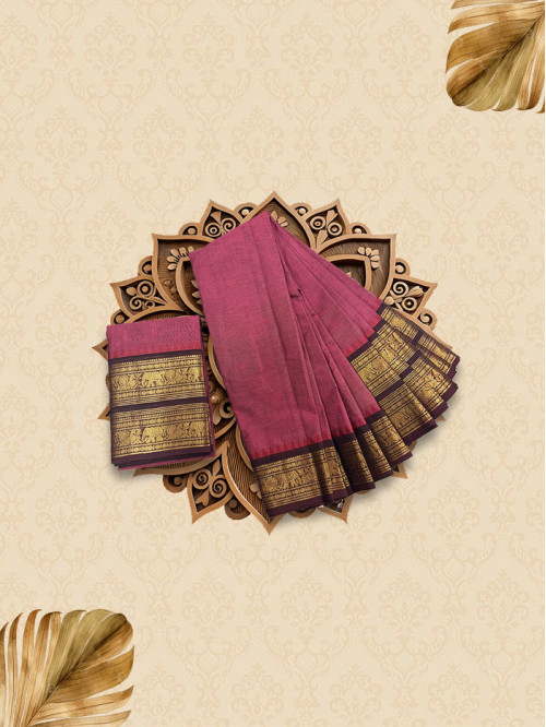 CYA Dusty Pink Saree