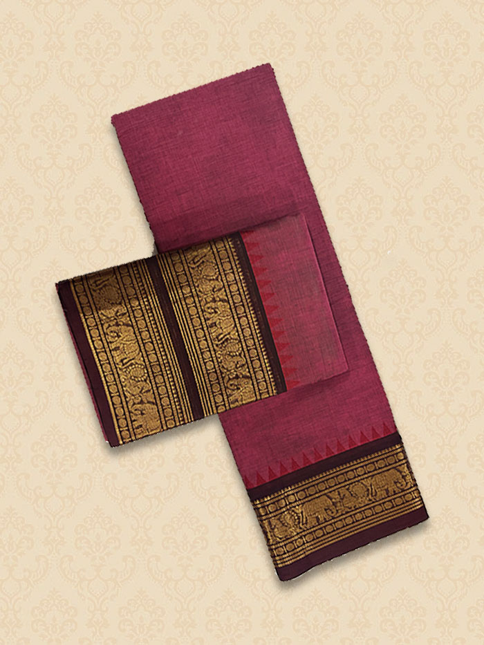 CYA Dusty Pink Saree