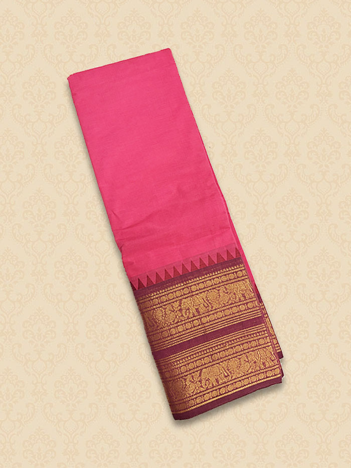 CYA Pastel Pink Saree
