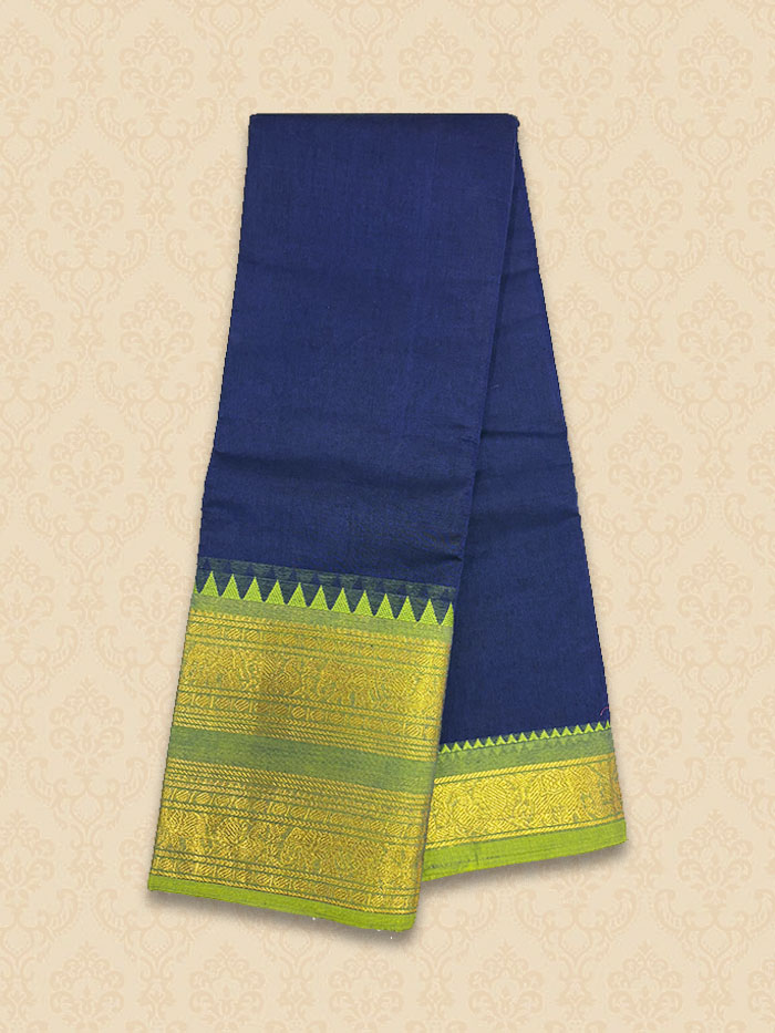 CYA Sapphire Blue Saree