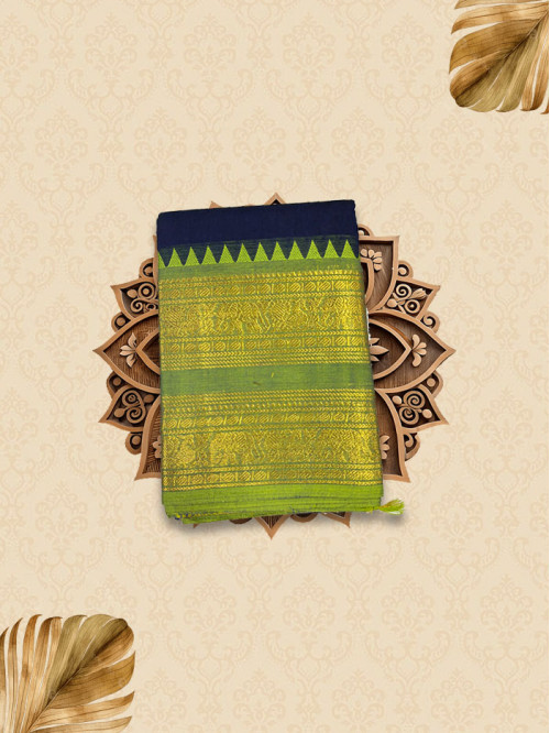 CYA Sapphire Blue Saree