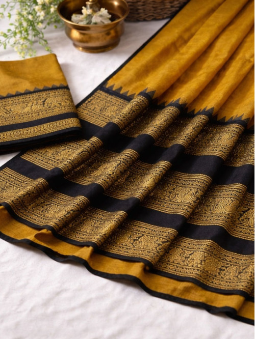 YA Honey Mustard Saree