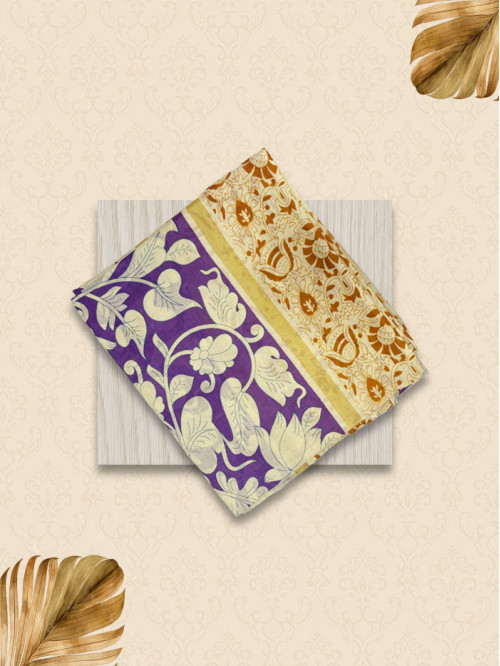 kalamkari Floral Patttern Sarees 