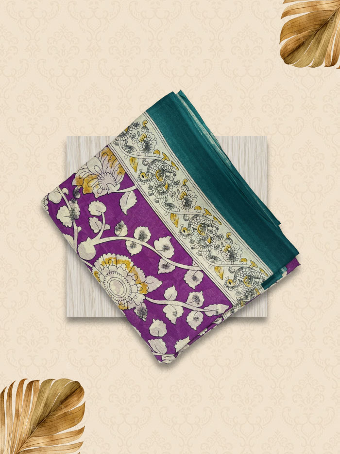 MMKK Floral Leaf Pattern Sarees