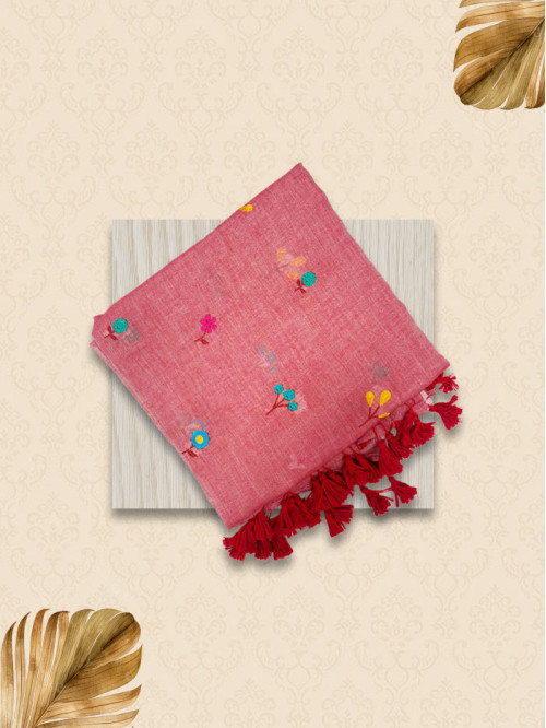 MME Peach  Sarees